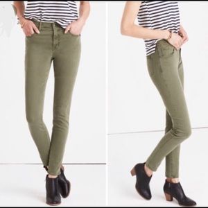 MADEWELL 9” High Riser Skinny Pant - Sage - 27